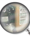 Close-up view of Rock Solid AC Servo Drive Motor And Programmable Logic Controller Module For Industrial Automation packaging with labels.