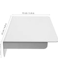 Heavy Duty Stainless Steel Ev Charger Rain Cover Weather Resistant Outdoor Charging Station Housing showing dimensions and design.