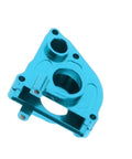 Upgrade Your Axial SCX24 90081 With This Epic Blue Metal Gearbox Shell! Blue aluminum gearbox cover for SCX24, enhances durability.