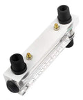 Panel Type Water Flow Meter With Adjustable Knob 0.5-5 GPM And 2-18 LPM For Plumbing Systems, easy read display, black connections