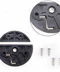 2 Pack Boat Door Hatch 2-1/4 Inch Round Turn Twist Button Catch Latch For Doors Cabinets Marine Grade Nylon Black with screws