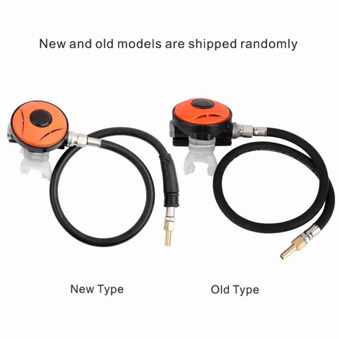 Go To Second Stage Scuba Regulator For Easy Breathing Adjustable Regulator Explorer With Mouthpiece showing new and old model types