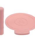Pink silicone freeze container guard sleeve for Ninja Creami ice cream maker dust leak protection dishwasher safe