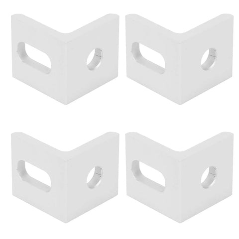 Set of four Right Angle Corner Brackets 90 Degree Aluminum L Shaped Braces Built Beefy For Quick Connection And Rock Solid Stability
