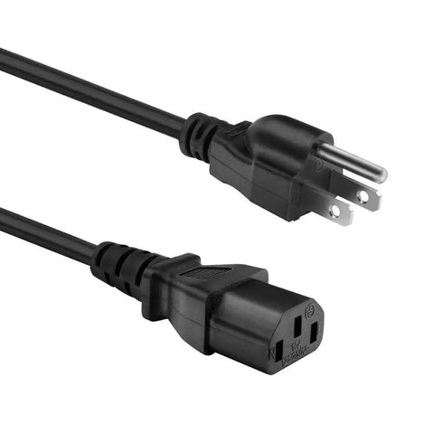 Heavy Duty 18 AWG AC Power Cord For Korg M3 And M361 Synthesizers And Keyboard Workstations, IEC C5 To NEMA 5 To 15P Cable