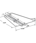 Heavy Duty White Polyethylene Delta Drawer Tracks Delivering Rock Solid Stability And Smooth As Butter Glides, 5-3/4 inch length.