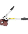 Heavy Duty Manual Ratchet Cable Cutter With Manganese Steel Blade for thick copper, aluminum, and steel cables, side view.