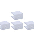 4 Pack Glass Shelf Clips Brackets For 8 To 10mm Thick Shelves, Zinc Alloy, Scratch Resistant, Easy Install, Heavy Duty Glass Support