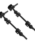 12 Inch Heavy Duty Carbon Steel Ground Drop Gate Latch With Rust Resistant Black Finish for secure double yard fence doors