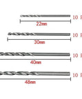 Detailed view of 40 Piece Mini Drill Bit Set 0.5mm to 2.0mm Straight HSS Twist Bits showing different sizes and quantities.