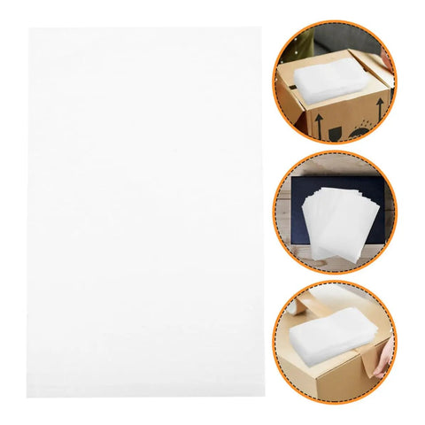 Pro Grade EPE Foam Pouches With High Shock Absorption And Lightweight Cushioning 200 Count White for packing and shipping.