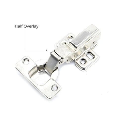 Soft Close Cabinet Hinges With Hydraulic Buffer Core Rustproof Iron Kitchen Door Hardware Half Overlay Cabinet Door Attachments