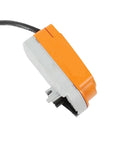 Heavy Duty Rotary Actuator For Commercial Ventilation Valves Hooks Straight Up Into AC 100 To 240 Volt Circuits side view of actuator