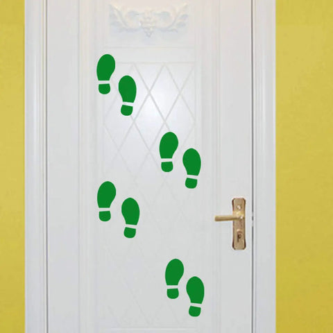 20 Pairs 40 Green Footprint Stickers For Kids Shoes Prints Decals For Floor Walls And Stairs To Guide Directions Celebrate St Patrick's Day