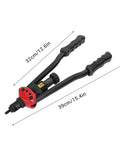 Hand Rivet Nut Tool Kit With 16 Inch Carbon Steel Arm And 11 Mandrels Rivet Nut Setter For Auto Body Panels Furniture DIY Projects Repair And Mounting Heavy Duty Manual Rivet Nut Gun, 39cm