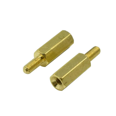 Top Shelf M2.5 Brass Hex Standoff Spacers With Male To Female Threads, Solid 100 Piece Gold Tone Hardware Kit For CNC Builds and 3D Printer Mods Handling It Like A Champ details