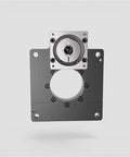 Th450 Heavy Duty Turntable Rotary Actuator With Hollow Rotating Platform And 10 To 1 Gearbox Ratio showing the top view with 35mm input shaft.