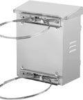 IP67 Waterproof Stainless Steel Junction Box Wall Mount Enclosure For Outdoor And Indoor Electrical Gear, Weatherproof, Built Tough, Easy Install, Protects Outdoor Electronics From Elements, side view