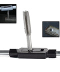 Ultimate 60-Piece Metric Screw Tap And Die Set With Hand Wrench For Precise Metalwork Threading That Lets You DIY Like A Pro Without Sweat Or Stress On Your Gear. Metric steel tap and wrench for threading metal holes