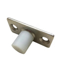 Two Piece Sliding Barn Door Roller Guide With Nylon Guide Wheels Floor Rail Roller System Heavy Duty Metal Hardware for Home Doors