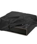 Foldable Dust Proof Record Player Cover Pro Shield Machine Washable Deluxe Case partially covering turntable