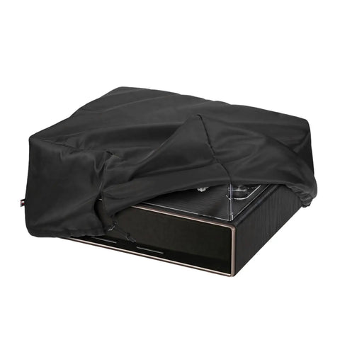 Foldable Dust Proof Record Player Cover Pro Shield Machine Washable Deluxe Case partially covering turntable