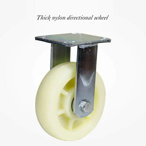 Heavy Duty Nylon Swivel Casters Replacement Wheels Set Of Four 7.9 Inches smooth glide nylon directional wheel with metal bracket.