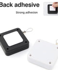 Automatic Retractable Door Closer Set Two Pack, Black ABS Plastic Self-Closing Cable Door Closers with back adhesive
