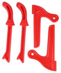 4 Piece Pro Grade Safety Woodworking Push Sticks Set For Table Saw And Jointer With Ergonomic Grips, Durable Plastic Tools
