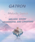 Gateron Melodic Switches 5 Pin 60GF Clicky Mechanical Keyboard Switches For MX Mechanical Keyboard Dual Rail Design With Stable Stem And Crisp Melodic Sound Factory Pre Lubed Pack Of 72, single switch