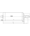 Top Shelf 4KW Air Cooled Spindle Motor With Er20 Er25 Collet For Cnc Milling And Engraving Machines 18000 Rpm detailed dimensions drawing.