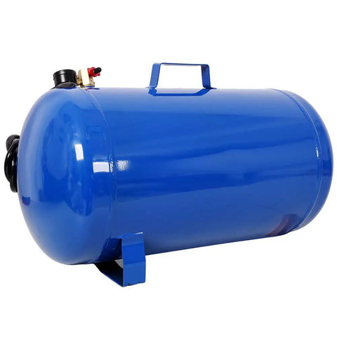 Aynuma 11 Gallon Portable Air Tank Heavy Duty Metal Compressor with hose and pressure gauge, ideal for roadside tire inflation.