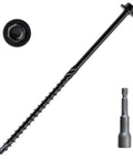 Built Tough Structural Wood Lag Screws 6 Inch, 60 Count 14 By 6 Heavy Duty Rust Resistant Hex Head Exterior Timber Screws