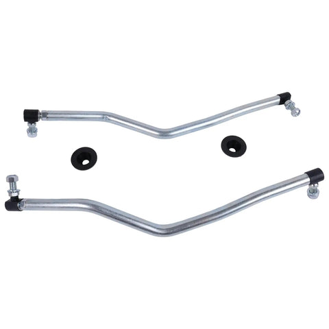 LH And RH Steering Drag Link Set With Dust Caps For Lawn Tractors Drop-In No-Fuss Replacement Compatible With Husqvarna Craftsman AYP Electrolux Poulan Pro PB175A42LT Jonsered 2754GTHI Lazer LZ11577, two metal links with dust caps