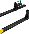 60 Inch Clamp On Pallet Forks For Tractor Loader Buckets Heavy Duty Fork Attachments Up To 4000 Lbs Load Capacity 43 Inch Without Stabilizer Bar