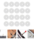 30 Pack Heavy Duty Mountain Bike Valve Stem Pads For Hella Secure Seals And Zero Leaks showing white pads for tubeless tire use.