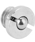 Kickass Stainless Steel Spring Loaded Ball Plungers M5X5 Threaded Set Featuring Flanged Heads And Ridiculously Smooth Action close-up of plunger head.