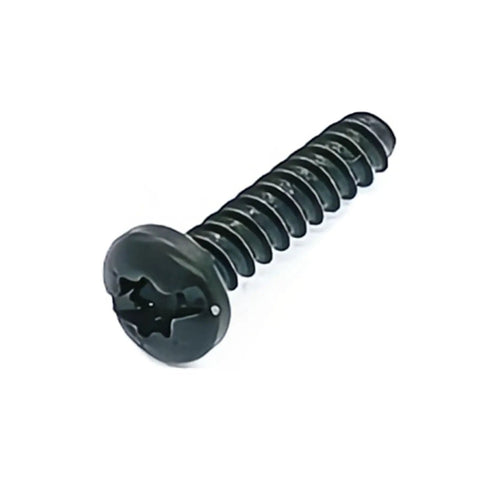 Close-up of one screw from the Replacement 10 Piece Screws Set for Power Tools Replaces 330019-04 330013-04, heavy-duty steel fastener.