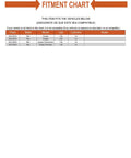 Fitment chart for Top Tier Replacement Clutch Flywheel Kit Mini Cooper R50 R56 Manual showing compatibility details.