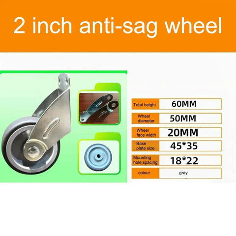 Heavy Duty Adjustable Door Bottom Support Wheel Stops Cabinet Sagging Rolls Smooth As Butter Steel And Rubber Anti Sag Pulley 2 inch anti-sag wheel dimensions.