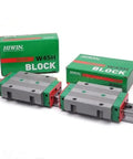 RGW35 Linear Guide Rail and Block Kit for CNC Machines and 3D Printers, Ultra Smooth Sliding Carriage, Rock Solid Rigidity, Precision Motion for Automation and Motion Control Bearings, with two W45H blocks