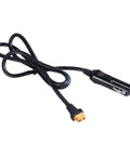 Plug And Go Power Extension Cable Car Charging Male To Female Connector Outdoor Camping with a black heavy-duty cord.