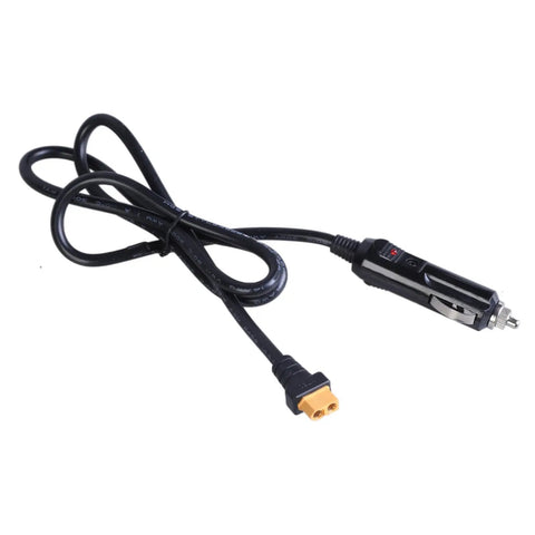 Plug And Go Power Extension Cable Car Charging Male To Female Connector Outdoor Camping with a black heavy-duty cord.