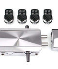 Smart Wireless Anti Theft Door Lock Kit With Keyless Deadbolt Access Control System For Home Security Includes Four Remote Controls And Durable Stainless Steel Construction