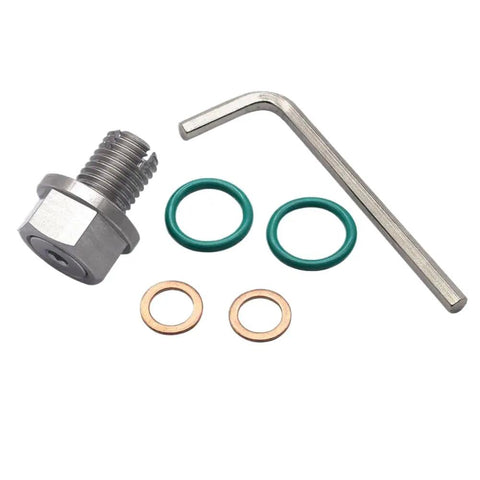 Stainless Steel Self Tapping Oil Pan Drain Plug Repair Kit M12x1.5 With O Ring For Your Ride To Fix Leaks Fast And Keep Engine Cool.