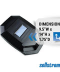 Lightweight Handy Grab And Go Welding Shield With Shade 10 IR Filter For Eye Safety IR UV Blocking Plate, dimensions shown