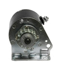 Front view of 14 Teeth Starter Motor High Torque Replacement For Popular Lawn Tractor Brands Compatible With Cub Cadet John Deere New Holland And Toro Engines Copper Contacts Sealed Bearings Beefy Heavy Duty Gear 14.5 To 18 HP