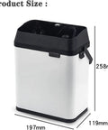 Electric Portafilter Cleaner And Espresso Knock Box Certified Game Changer Auto Vacuum Coffee Pucks Quick For Zero Sweat Cleanup Pro Level Barista Gear, dimensions shown.