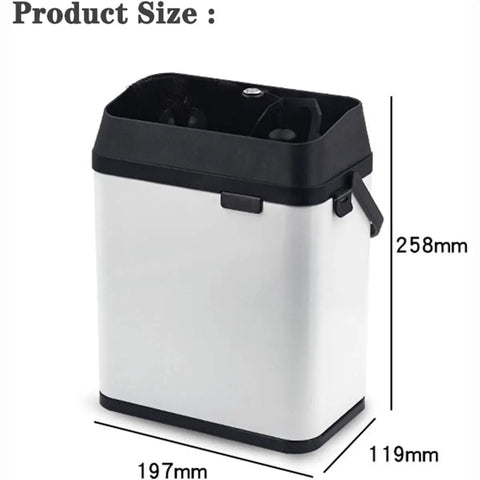 Electric Portafilter Cleaner And Espresso Knock Box Certified Game Changer Auto Vacuum Coffee Pucks Quick For Zero Sweat Cleanup Pro Level Barista Gear, dimensions shown.