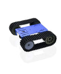 Tracked Robot Smart Car Kit With 12V Motor, Tank Tread Chassis, Beefy Metal Bottom Plate, Arduino Compatible TP101 shown assembled.